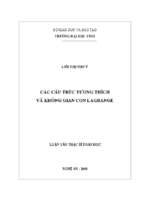 Các cấu trúc tương thích và không gian con lagrange