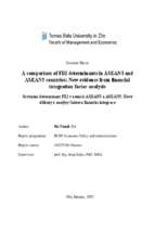 A comparison of fdi determinants in asean3 and asean5 countries new evidence from financial integretion factor analysis   doctoral thesis   major finance