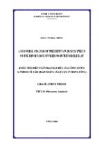 A dicourse analysis of president g. w. bushs speech on the importance of freedom in the middle east = phân tích diễn ngôn bài phát biểu của tổng thống g. w. bush về tầm quan trọng của tự do ở trung đông 