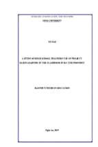 A study on high school teachers' use of project based learning the classroom in ja tinh province