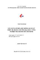 Xây dựng số hóa hệ thống quản lý thiết bị trong trường đại học công nghiệp tp. hồ chí minh