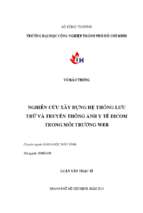 Nghiên cứu xây dựng hệ thống lưu trữ và truyền thông ảnh y tế dicom trong môi trường web