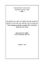 Ảnh hưởng của thức ăn và thời gian cho cá ăn đến tỷ lệ sống và tốc độ tăng trưởng của cá chim vây vàng (trachinotus blochii lacepède, 1801) giai đoạn nuôi thương phẩm