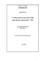 Các dòng họ khoa bảng ở tổng võ liệt thanh chương   nghệ an (1807 1919) 