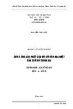 Ảnh hưởng của phật giáo đối với văn hoá nhật bản thời cổ trung đại 