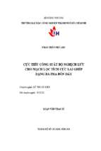 Cực tiêu công suất bộ nghịch lưu cho mạch lọc tích cực lai ghép dạng ba pha bốn dây   