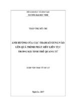 Ảnh hưởng của các tham số xung vào lên quá trình phát siêu liên tục trong sợi tinh thể quang tử   