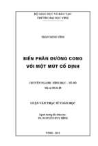 Biến phân đường cong với một nút cố định