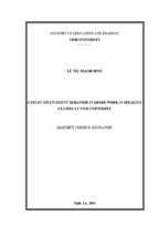 A study on students' behavior in group work in speaking classes at vinh uiniversity   master's thesis in education 