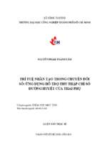 Trí tuệ nhân tạo trong chuyển đổi số ứng dụng hỗ trợ thu thập chỉ số đường huyết của thai phụ
