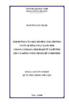 Ảnh hưởng của mật độ đến tăng trưởng và tỷ lệ sống của cá lóc đen (channa striata) gia đoạn từ cá hương lên cá ương trong bể composite   