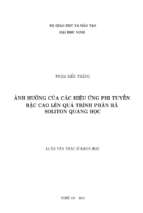 Ảnh hưởng của các hiệu ứng phi tuyến bậc cao lên quá trình phân rã soliton quang học