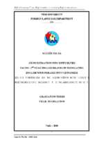 An investigation into difficulties facing 3rd year students in translating english noun phrases into vietnamese = khó khăn của sinh viên năm thứ 3 trong dịch cụm danh từ tiếng anh sang tiếng việt 