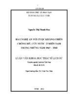 Báo nghệ an với cuộc kháng chiến chống mỹ, cứu nước ở miền nam trong những năm 1965   1968   