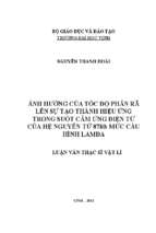 Ảnh hưởng của tốc độ phân rã lên sự tạo thành hiệu ứng trong suốt cảm ứng điện từ của hệ nguyên tử 87 rb ra mức cấu hình lamđa