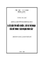 Bước đầu tìm hiểu chiến lược và thủ đoạn của mĩ trong  cách mạng màu sắc  