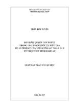 Bảo đảm quyền con người trong giai đoạn khởi tố, điều tra các vụ án hình sự của viện kiểm sát nhân dân từ thực tiễn tỉnh nghệ an   