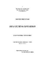 Ánh xạ vị tự trên đa tạp nửa riemann 