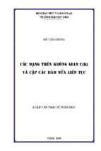 Các dạng trên không gian c(k) và cặp các hàm nửa liên tục 