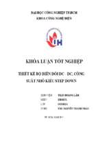 Thiết kế bộ biến đổi dc   dc, công suất nhỏ kiểu step down   