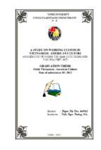 Astudy on wedding custom in vietnamese   american culture = (nghiên cứu về phong tục đám cưới trong nền văn hóa việt mỹ)   