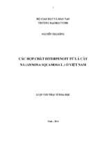 Các hợp chất diterpenoit từ lá cây na ( annona squamosa l.) ở việt nam