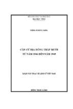 Căn cứ địa đồng tháp mười từ năm 1946 đến năm 1949