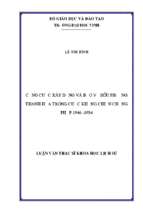 Công cuộc xây dựng và bảo vệ hậu phương thanh hoá trong cuộc kháng chiến chống pháp 1946 1954 