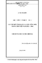 Cái tôi trữ tình ngợi ca cuộc sống mới trong thơ việt nam 1954   1964 