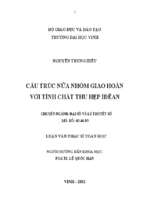 Cấu trúc nửa nhóm giao hoán với tính chất thu hẹp iđêan   