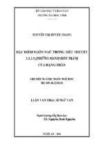 Đặc điểm ngôn ngữ trong tiểu thuyết 3.3.3.9 [những mảnh hồn trần] của đặng thân   