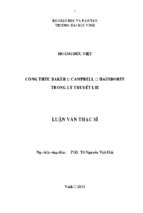 Công thức baker   campbell   hausdorff trong lý thuyết lie