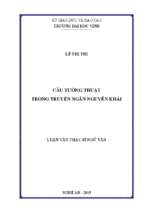 Câu tường thuật trong truyện ngắn nguyễn khải   