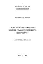 Chỉ số chính quy castelnuovo   mumford của môđun chính tắc và môđun khuyết   