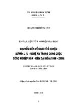 Chuyển biến về kinh tế ở huyện quỳnh lưu   nghệ an trong công cuộc công nghiệp hóa   hiện đại hóa (1996   2009) 