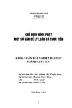 Chế định hình phạt trong luật hình sự việt nam. một số vẫn đề lý luận và thực tiễn   