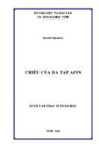 Chiều của đa tạp afin 