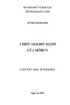 Chiều goldie mạnh của môđun   