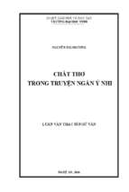 Chất thơ trong truyện ngắn ý nhi   