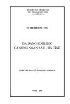 Đa dạng sinh học cá sông ngàn sâu   hà tĩnh 