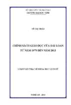 Chính sách giáo dục của đài loan từ năm 1979 đến năm 2013   