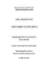 Dãy farey và ứng dụng