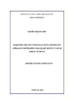 Examining the effectiveness of using the process approach in developing paragraph writing to high school students