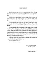 Đánh giá hiệu quả dự án  sinh kế bền vững cho đồng bào tái định cư  tại huyện thanh chương   nghệ an 