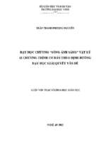 Dạy học chương  sóng ánh sáng  vật lý 12 chương trình cơ bản theo định hướng dạy học giải quyết vấn đề   luận văn thạc sỹ vật lý 