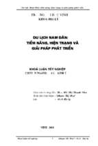 Du lịch nam đàn tiềm năng, hiện trạng và giải pháp phát triển 