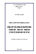 Đóng góp của dòng họ nguyễn đình ở nghi hợp   nghi lộc   nghệ an từ thế kỷ xv đế đầu thế kỷ xx 