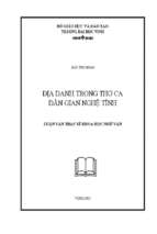 Địa danh trong thơ ca dân gian nghệ tĩnh 