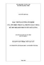 Đặc trưng lưỡng ổn định của tín hiệu phản xạ trong giao thoa kế michelson phi tuyến đối xứng