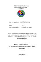 Đánh giá công tác phòng dịch bệnh đàn gia súc trên địa bàn huyện tân kỳ giai đoạn 2009   2011   